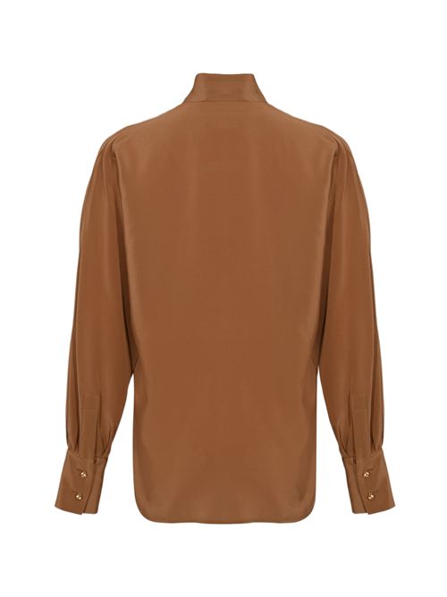 Blusa Caco in crêpe de Chine di seta Nocciola MAX MARA STUDIO | 2526116051600041